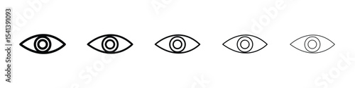 Eye icon for mobile concept and web design.