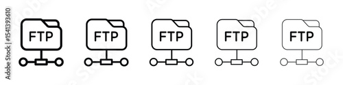 FTP icon for mobile concept and web design.