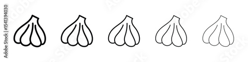 Garlic icon for mobile concept and web design.