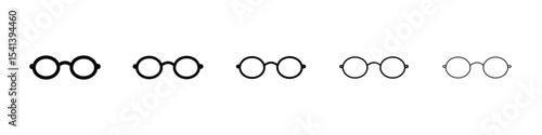 Glasses icon for mobile concept and web design.