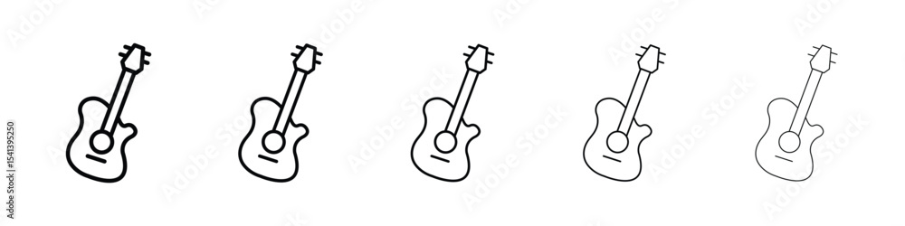 Fototapeta premium Guitar icon for mobile concept and web design.