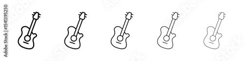Guitar icon for mobile concept and web design.