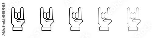 Hand Horns icon for mobile concept and web design.