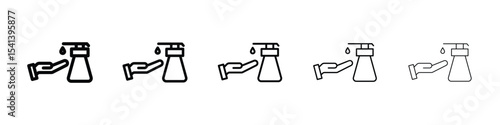 Hand wash icon for mobile concept and web design.