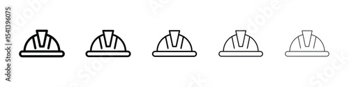 Hard hat icon for mobile concept and web design.