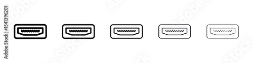 HDMI icon for mobile concept and web design.