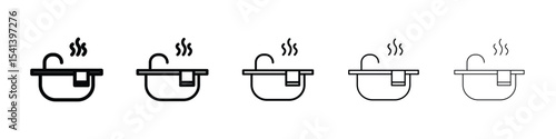 Hot tub icon for mobile concept and web design.