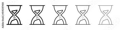 Hourglass icon for mobile concept and web design.