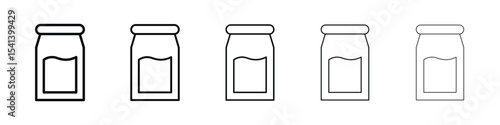 Jar icon for mobile concept and web design.