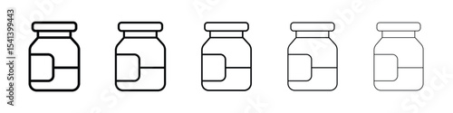 Jar icon for mobile concept and web design.
