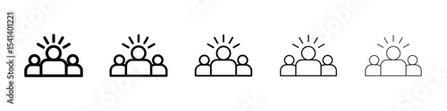 Leadership icon for mobile concept and web design.