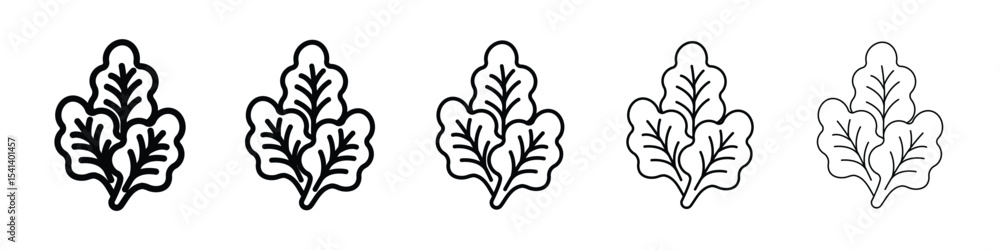 Fototapeta premium Lettuce icon for mobile concept and web design.