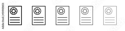 License icon for mobile concept and web design.