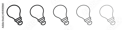 Lightbulb icon for mobile concept and web design.