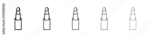 Lipstick icon for mobile concept and web design.