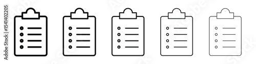 List icon for mobile concept and web design.