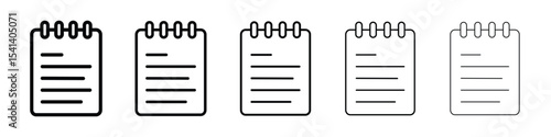 Memo Pad icon for mobile concept and web design.