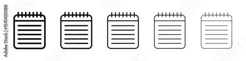 Memo Pad icon for mobile concept and web design.