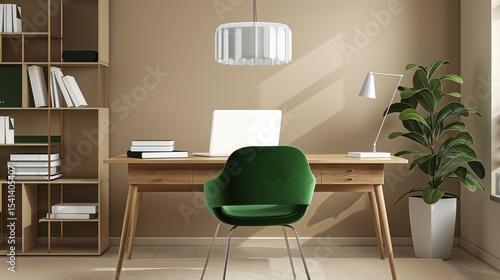 green background laptop inyerior designs 