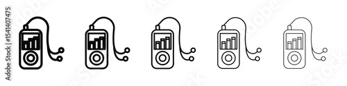 Mp3 Player icon for mobile concept and web design.