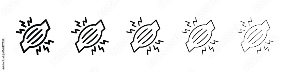 Fototapeta premium Myalgia icon for mobile concept and web design.