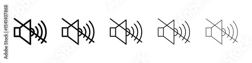 Mute sound icon for mobile concept and web design.