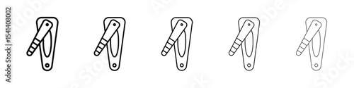 Nail clippers icon for mobile concept and web design.