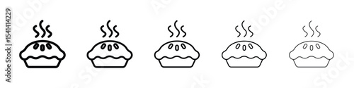 Pie icon for mobile concept and web design.