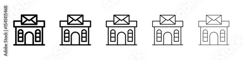 Post office icon for mobile concept and web design.