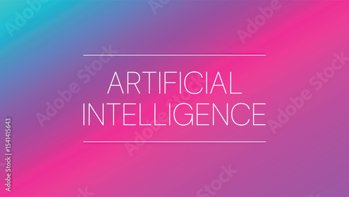 Artificial intelligence. Generative model. Smart digital technology. AI vector for science, future, robot, automatization, programming, presentation, design, business