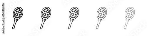Racquet icon for mobile concept and web design.