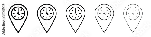 Real time location icon for mobile concept and web design.