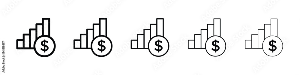 Obraz premium Revenue icon for mobile concept and web design.