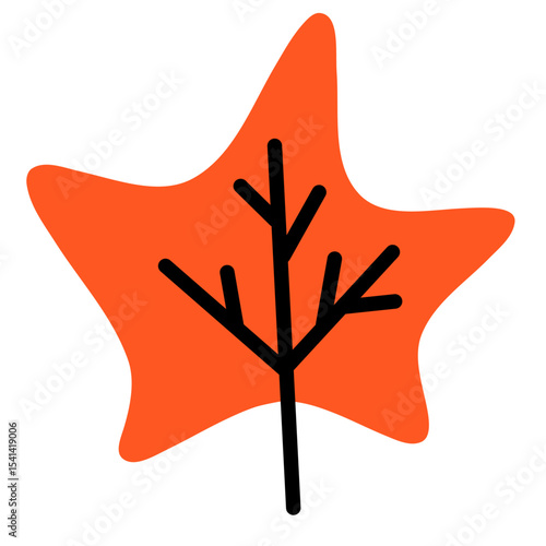 leaf nature icon doodles illustration 