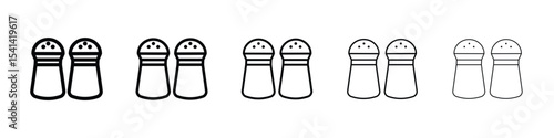 Salt and pepper shakers icon for mobile concept and web design.