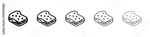 Sandwich icon for mobile concept and web design.