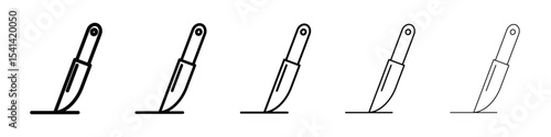 Scalpel path icon for mobile concept and web design.