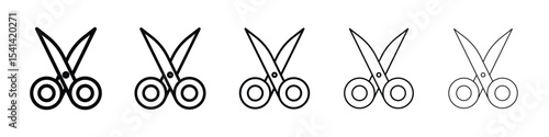 Scissors icon for mobile concept and web design.