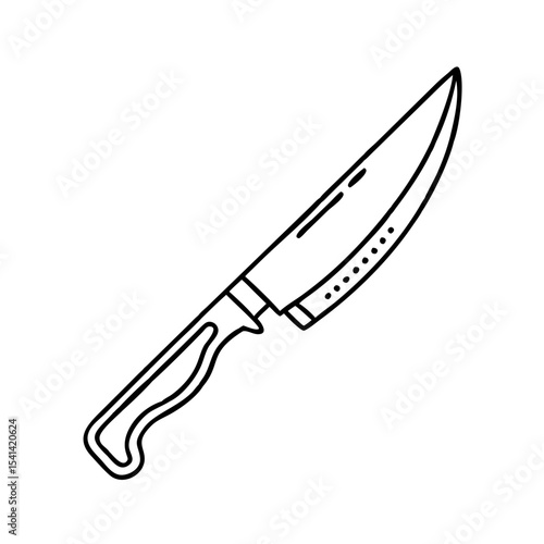 Knife icon isolate 