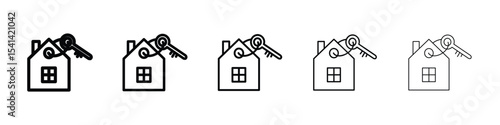 Selling or rent home icon for mobile concept and web design.