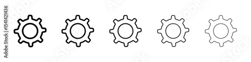 Settings icon for mobile concept and web design.