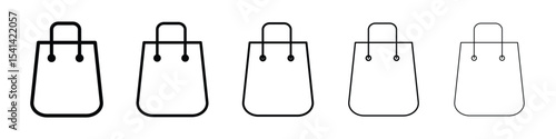 Shopping bag icon for mobile concept and web design.