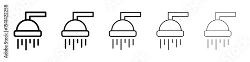 Shower icon for mobile concept and web design.