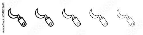 Sickle icon for mobile concept and web design.