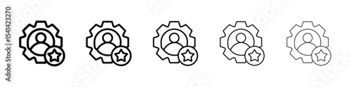 Skills icon for mobile concept and web design.