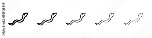 Snake icon for mobile concept and web design.