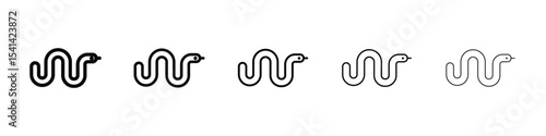 Snake icon for mobile concept and web design.