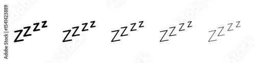 Snooze icon for mobile concept and web design.