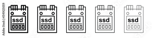 SSD drive icon for mobile concept and web design.