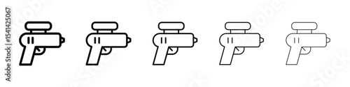 Squirt gun icon for mobile concept and web design.